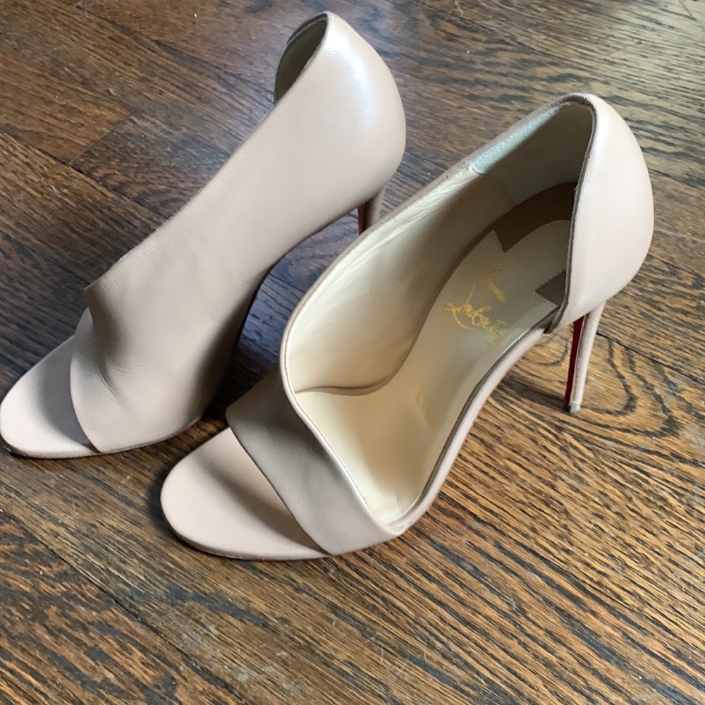 Christian Louboutin neutral heels